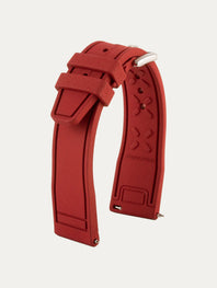 IWC Pilot style rubber watch strap - Rubber (black, blue, green, brown, red...)