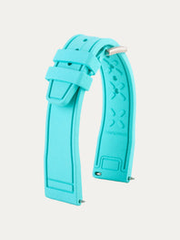 IWC Pilot style rubber watch strap - Rubber (black, blue, green, brown, red...)