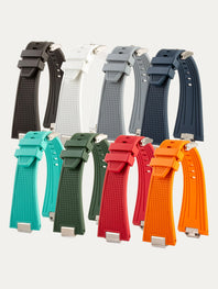 Tissot PRX - Bracelet-montre intégré caoutchouc - Rubber effet guilloché (noir, bleu, vert...)