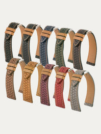 Bracelet montre - Veau tressé