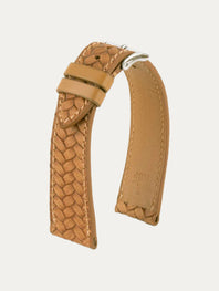 Bracelet montre - Veau tressé