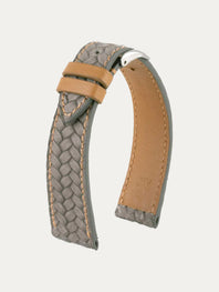 Bracelet montre - Veau tressé