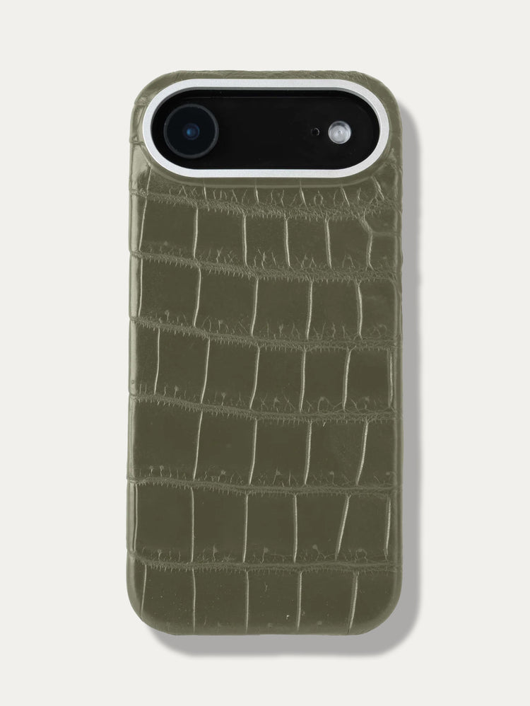 Leather Case for iPhone 17 Air - Alligator / Himalaya