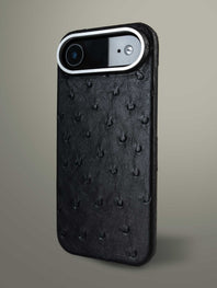 Leather case for iPhone 17 Air - Ostrich