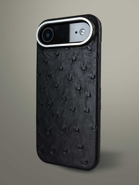 Coque cuir pour iPhone 17 Air - Autruche