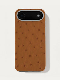 Leather case for iPhone 17 Air - Ostrich
