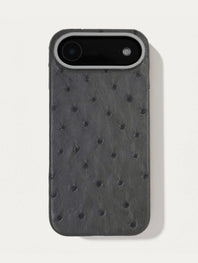 Leather case for iPhone 17 Air - Ostrich
