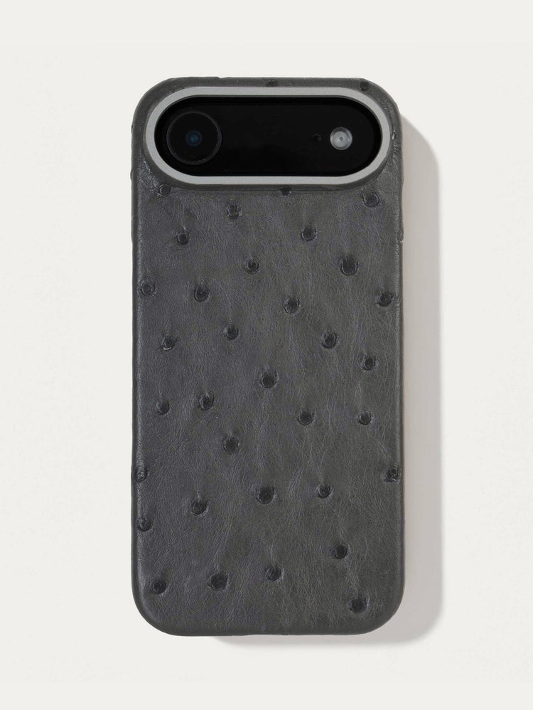 Leather case for iPhone 17 Air - Ostrich
