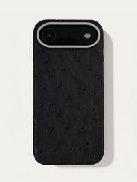 Leather case for iPhone 17 Air - Ostrich