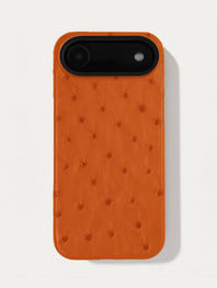 Leather case for iPhone 17 Air - Ostrich