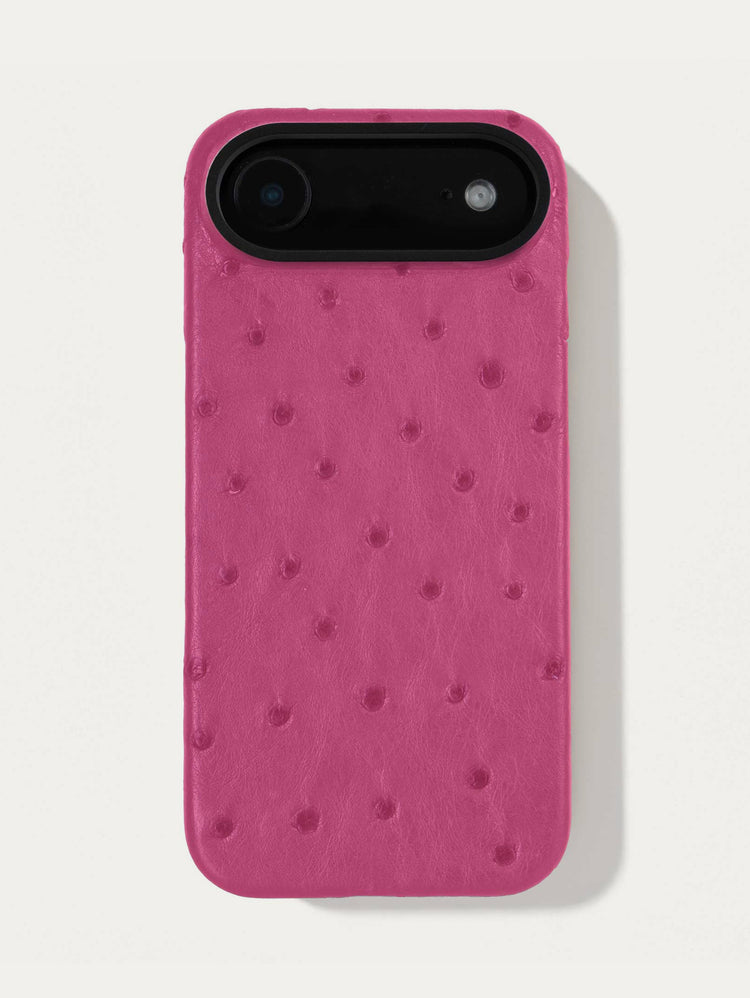 Leather case for iPhone 17 Air - Ostrich