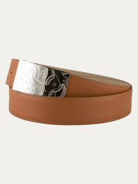 Classic Hermès-style leather belt - Grained calfskin