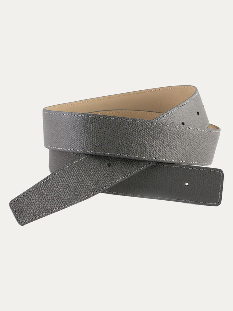 Classic Hermès-style leather belt - Grained calfskin