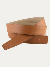 Classic Hermès-style leather belt - Grained calfskin