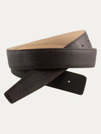Classic Hermès-style leather belt - Grained calfskin