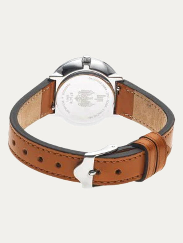 Lip Watch - Dauphine 29mm orange-brown leather strap