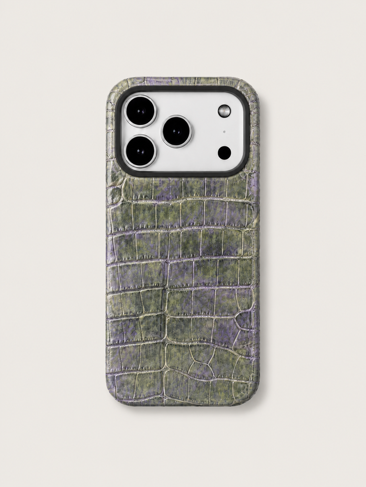 Leather Case for iPhone 17 Pro / 17 Pro Max - Alligator / Himalaya
