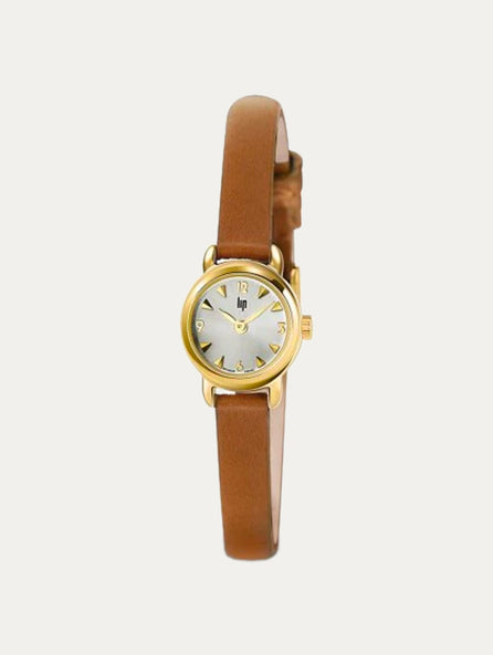 Montre Lip - Henriette bracelet cuir marron