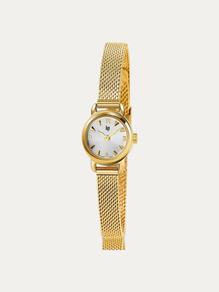 Montre Lip - Henriette maille milanaise dorée