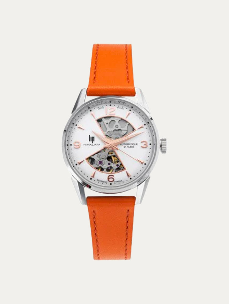 Montre Lip - Himalaya 33mm sablier bracelet orange