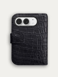 Leather Folio for iPhone Duo - Alligator