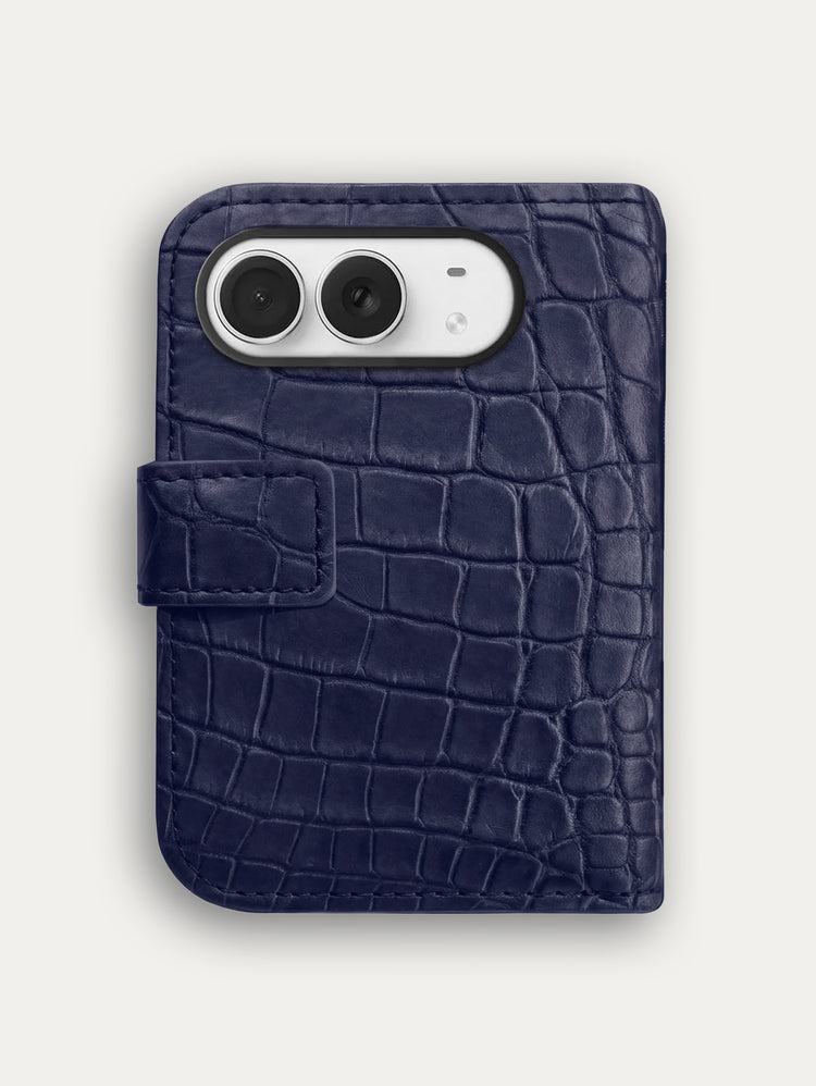 Leather Folio for iPhone Duo - Alligator
