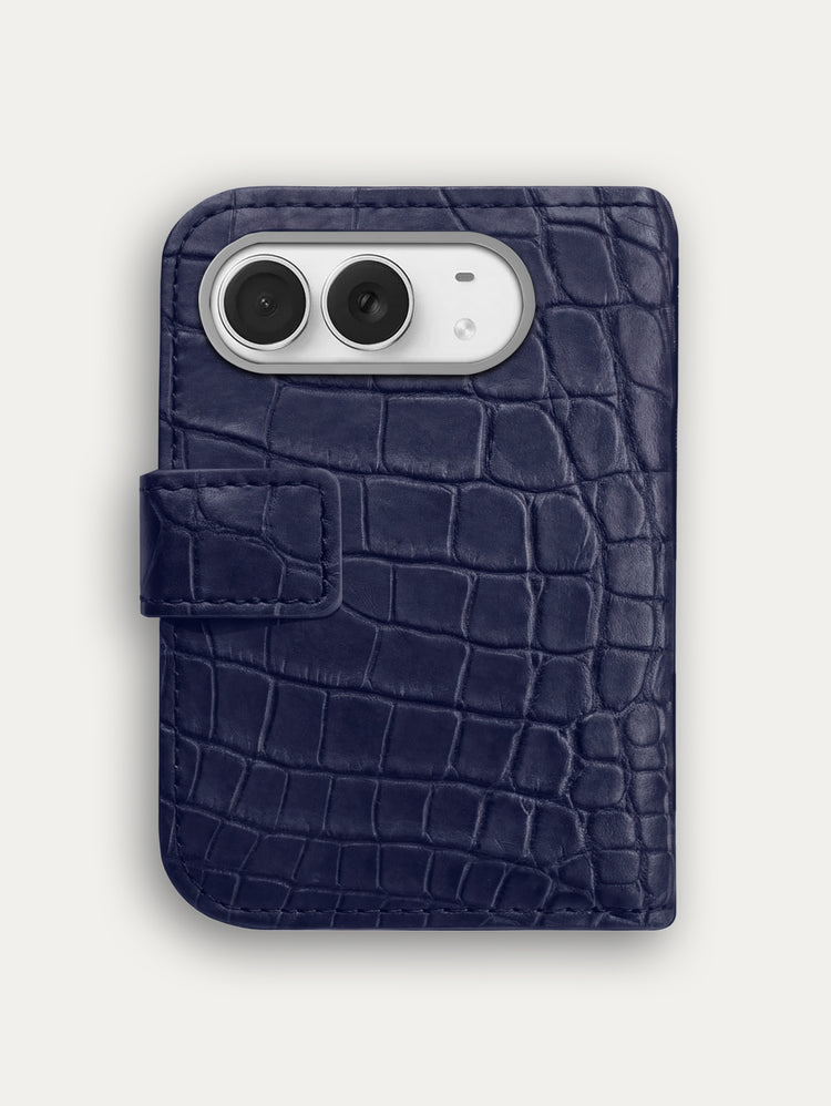 Leather Folio for iPhone Duo - Alligator