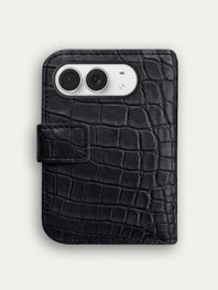 Leather Folio for iPhone Duo - Alligator