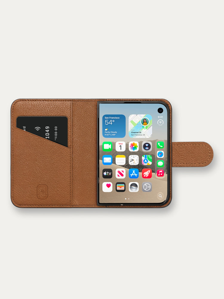 Leather Folio for iPhone Duo - Alligator