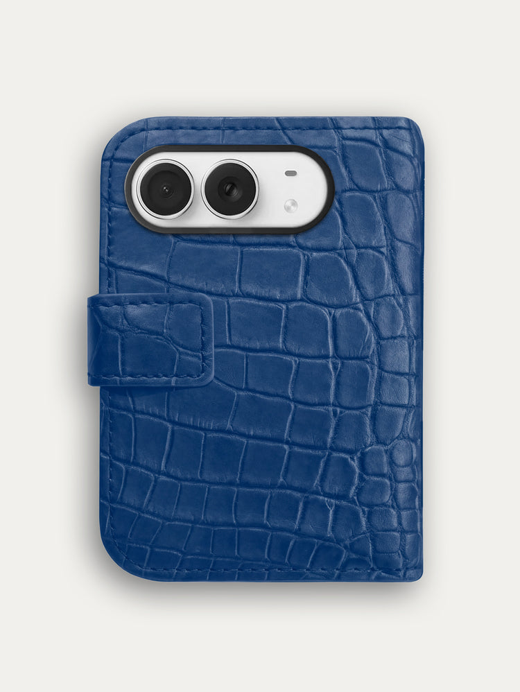 Leather Folio for iPhone Duo - Alligator