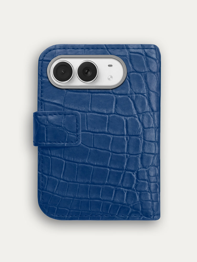 Leather Folio for iPhone Duo - Alligator