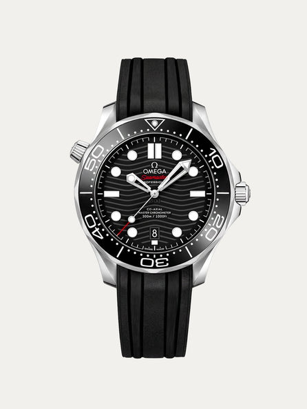 Omega - Rubber B - Bracelet caoutchouc pour Seamaster 300 - Série boucle ardillon