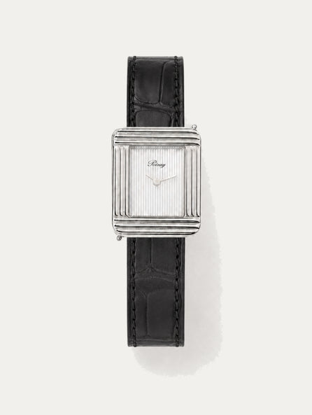 Poiray - Bracelet de montre Alligator (noir, marron, gris, bleu)