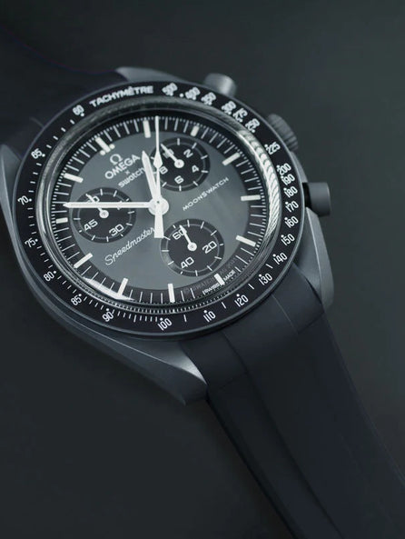 Omega - Rubber B - Bracelet caoutchouc pour Speedmaster MoonSwatch - Série boucle ardillon