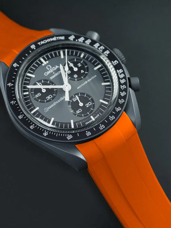 Omega - Rubber B - Rubber Strap for Speedmaster MoonSwatch - Tang Buckle Series
