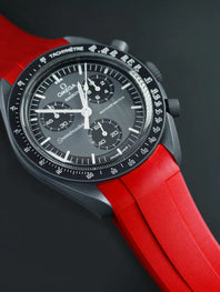 Omega - Rubber B - Rubber Strap for Speedmaster MoonSwatch - Tang Buckle Series