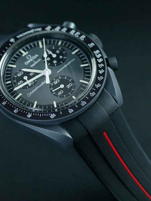 Omega - Rubber B - Rubber Strap for Speedmaster MoonSwatch - Tang Buckle Series
