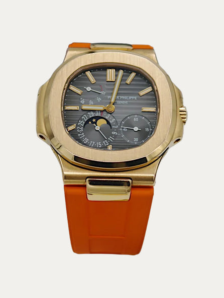 Patek Philippe Nautilus – Tempomat - Bracelet-montre intégré caoutchouc FKM