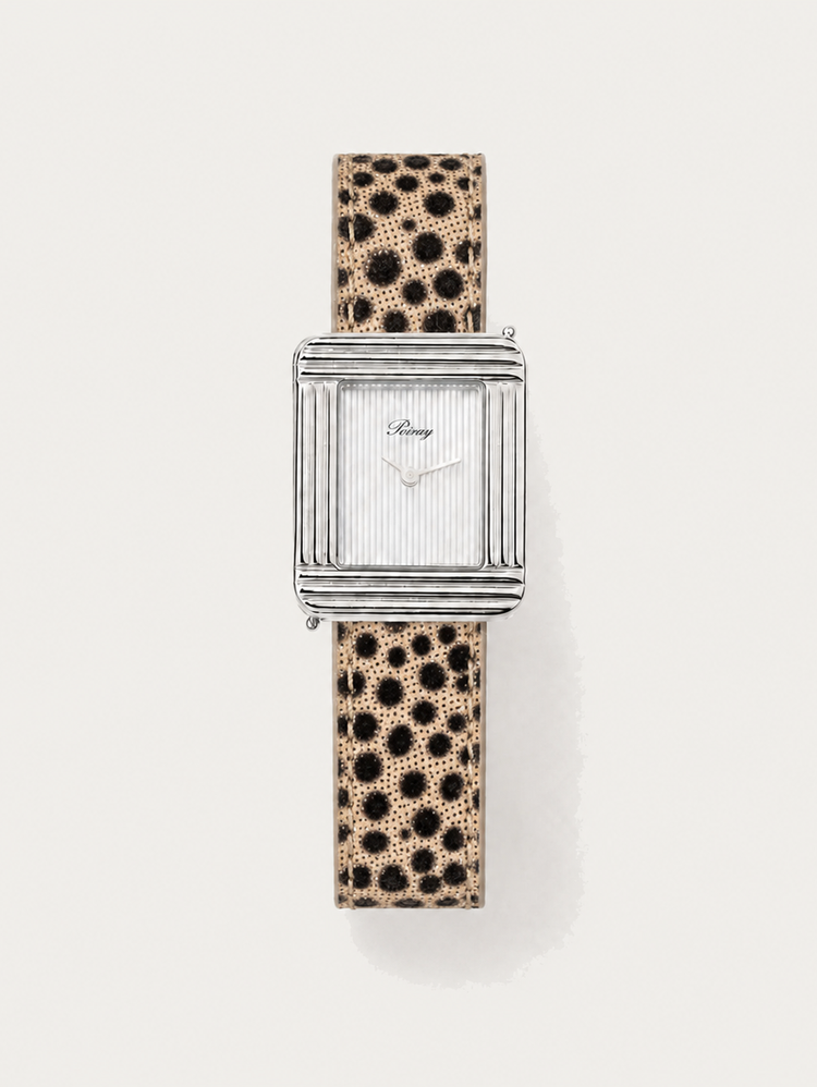 Poiray Watch Leather Strap (calf, textile, goat)