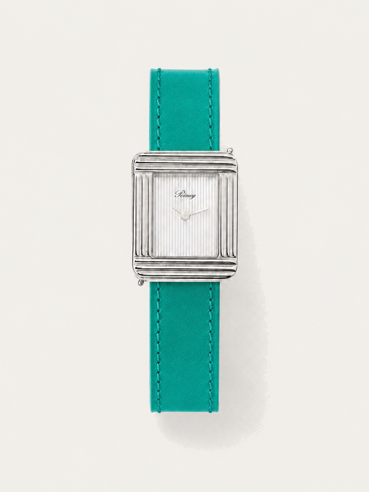 Poiray Watch Leather Strap (calf, textile, goat)