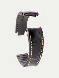Rolex – Leather watch strap R Strap – Contrasting black alligator (blue, brown, grey, green...)