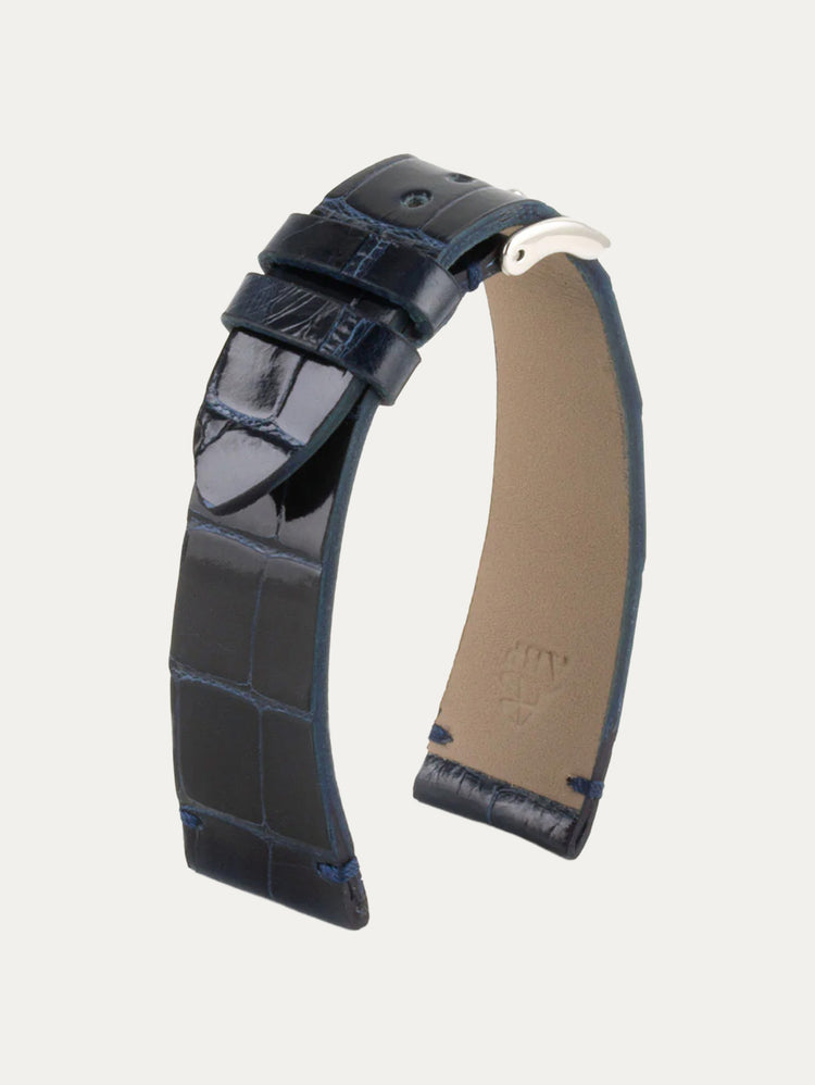 Bracelet cuir "Retro" – Alligator brillant