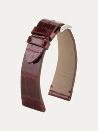 Bracelet cuir "Retro" – Alligator brillant