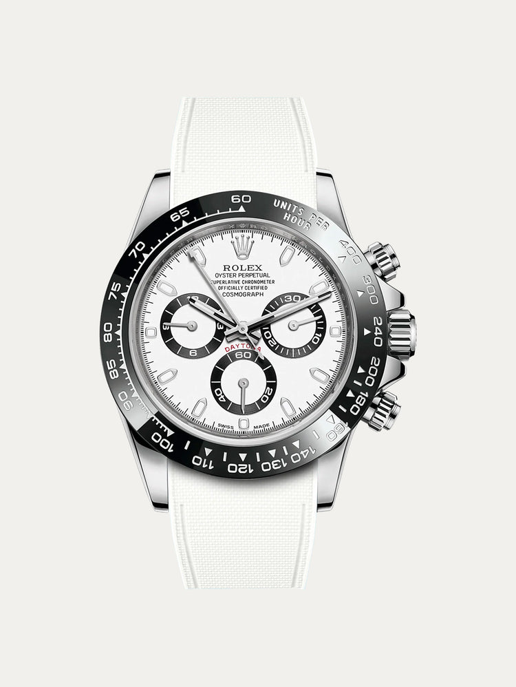 Rolex – R strap Premium - Cordura pattern rubber watch band for Daytona & Oyster bracelet