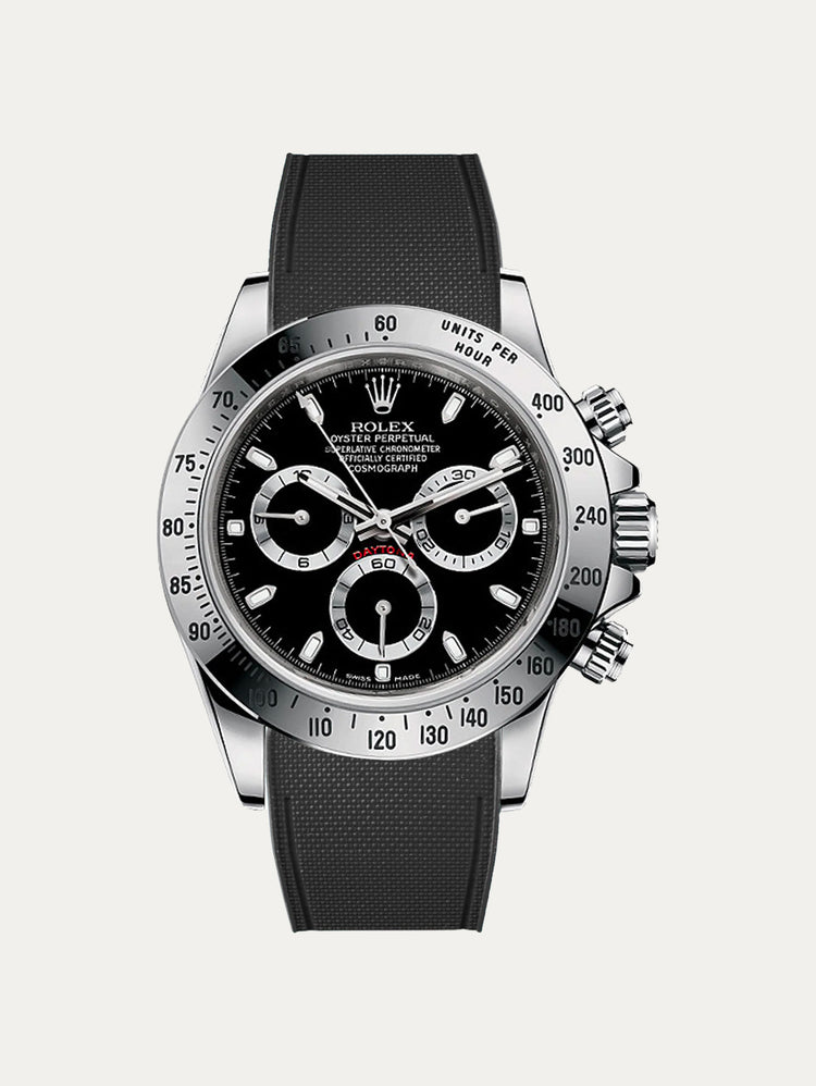 Rolex – R strap Premium - Cordura pattern rubber watch band for Daytona & Oyster bracelet