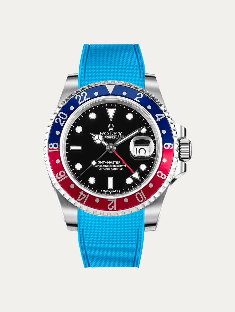 Rolex – R Premium Strap - Cordura-pattern rubber watch strap for non-ceramic GMT Master II & Jubilee bracelet
