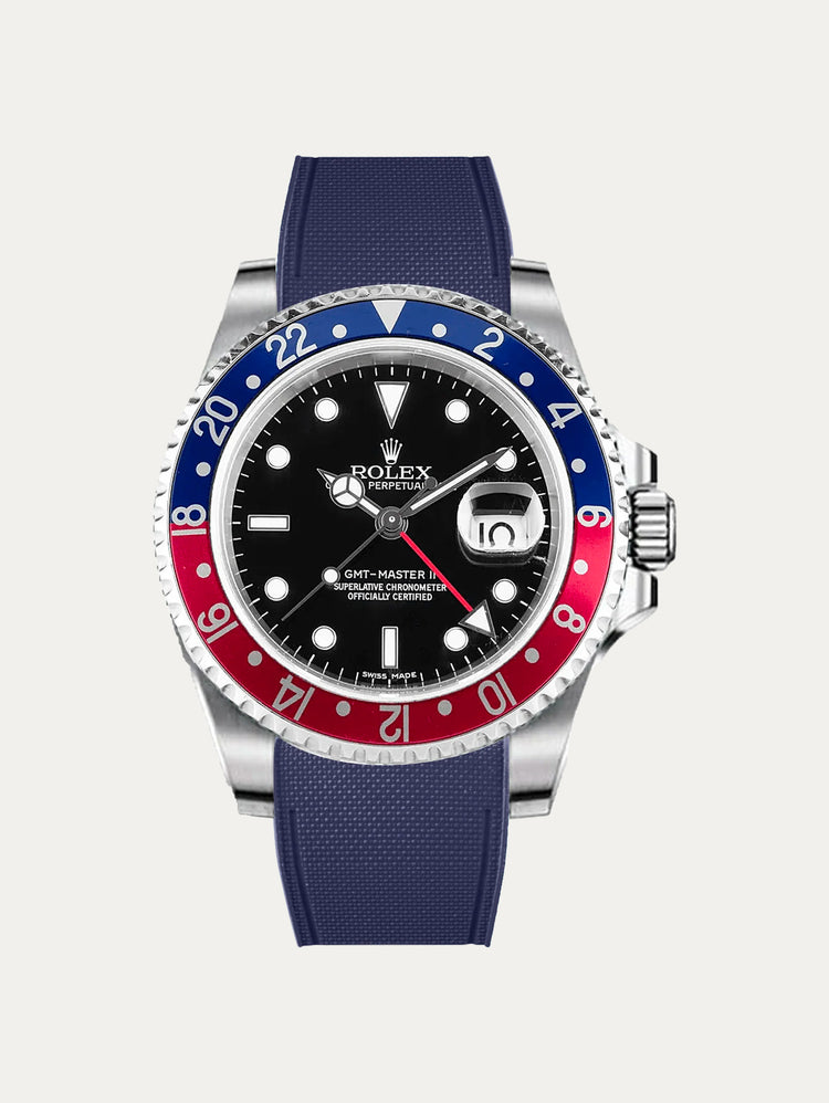 Rolex – R Premium Strap - Cordura-pattern rubber watch strap for non-ceramic GMT Master II & Jubilee bracelet