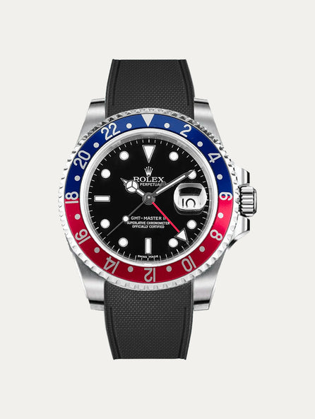 Rolex – R strap Premium - Bracelet-montre caoutchouc motif cordura pour GMT Master II non-céramique & bracelet Oyster