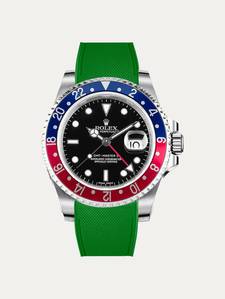 Rolex – R Premium Strap - Cordura-pattern rubber watch strap for non-ceramic GMT Master II & Jubilee bracelet