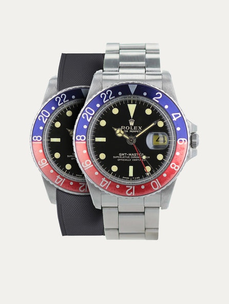 Rolex – R strap Premium - Bracelet-montre caoutchouc motif cordura pour GMT Master & bracelet Oyster